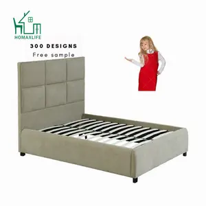 무료 샘플 크기 디자인 침실 가구 간단한 더블 침대