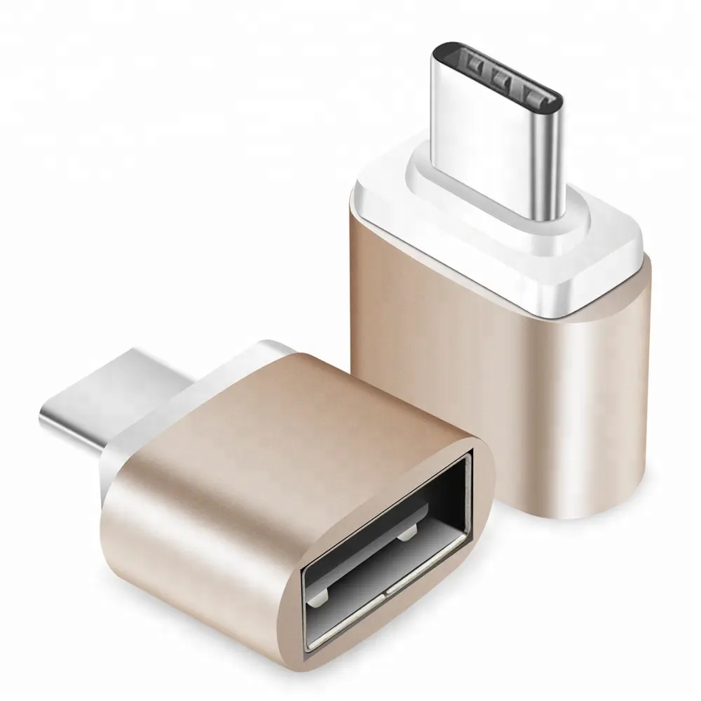 アルミニウムアダプタータイプCType-C USB-C 3.1オスからUSB3.0タイプAメスOTG携帯電話アダプターコンバーター