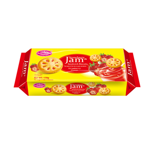 Boîte de biscuits sandwich à la <span class=keywords><strong>confiture</strong></span> de 300g, saveur fraise, biscuits craquelins à la crème - Product Image 2