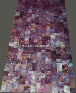 Rectangular Amethyst Dining Table Top Antique - Product Image 1