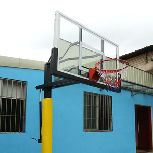 Tablero de Baloncesto Portátil Personalizado de la <span class=keywords><strong>NBA</strong></span> de 72\" X 42\" con Aro y Vidrio Templado para Exteriores, Equipo de Cancha Perfecto - Product Image 4