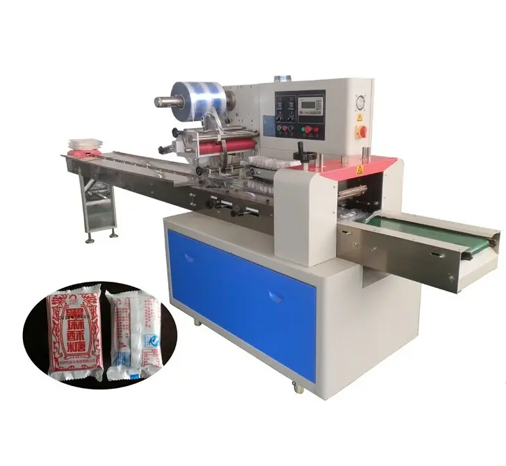 High Quality full Automatic Pillow Packaging Machine equipment, candy / biscuit / or bread packing machine