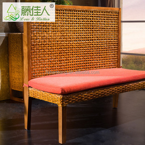 Juego de desayuno de esquina de madera maciza clásica, nuevo diseño, mesa de cafetería, banco, silla, cabina - Product Image 4