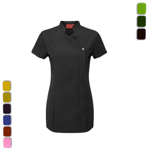 Uniforme de spa pour femmes, design tendance, antistatique, imperméable, réutilisable, personnalisable, short en coton polyester TC/Tr pour esthéticiennes - Product Image 1