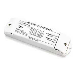 12 v 24 v धक्का मंद एलईडी dimming ड्राइवर 0-10 v dimmer के नेतृत्व में