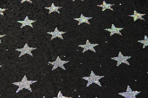 Tela de Lentejuelas con Patrón de Estrellas Negras Clásicas de Nanyee Textile - Product Image 4