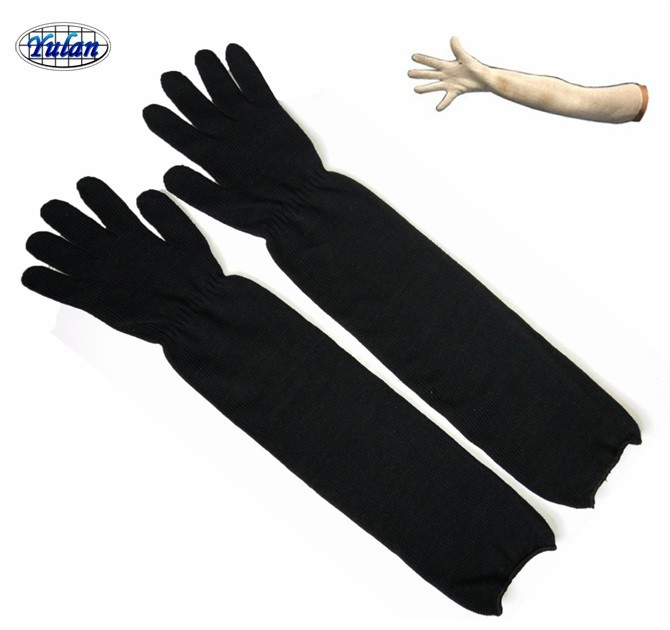 60 см Длинная черная перчатка для печи с рукавом