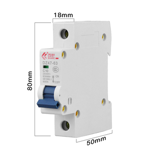 Compartir el precio de fábrica al por mayor de la MBC Mini interruptor de circuito aire en miniatura de fuga a tierra de los disyuntores de 1 P 400 V <span class=keywords><strong>automático</strong></span> <span class=keywords><strong>10A</strong></span> - Product Image 2
