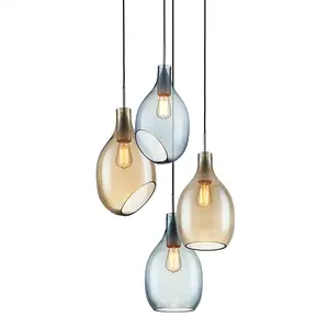 Phong cách châu âu treo kính chai mặt dây chuyền chiếu sáng lịch thi đấu nhà máy giá - Product Image 1