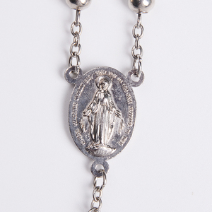 <span class=keywords><strong>Collana</strong></span> Rosario Cattolica con Perline Rotonde in Lega di <span class=keywords><strong>Ferro</strong></span> a Croce, Vendita all'Ingrosso - Product Image 4