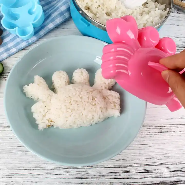 Cute Sushi Rice Mold Animal Shape Rice Ball Moulds Makers Plastic Sushi  Molds