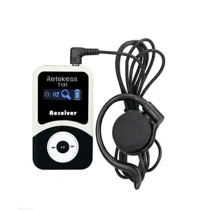 Portable Wireless Receiver Untuk Tour Guide Sistem Terjemahan Simultan Pertemuan Gereja Retekess T131