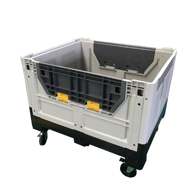 Reutilizable plegable plástico pallet contenedor bin para negocios ropa