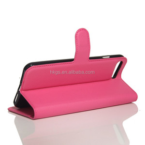 Étui à rabat en cuir PU de qualité supérieure, classique, à grain de litchi, pour <span class=keywords><strong>iPhone</strong></span> 7 <span class=keywords><strong>7s</strong></span> Plus - Product Image 1