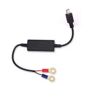 2m Car Dashcam Mini Micro USB Charger Cable DVR Hardwire Cable Kit 12/24V To 5V 2A Step Down Cable