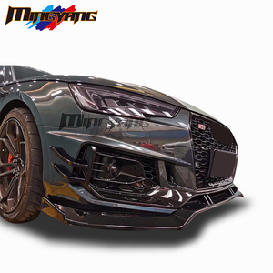 Becquet de calandre en fibre de carbone pour <span class=keywords><strong>audi</strong></span> 2017, phare pare-choc à lèvre, A4, A4L, 2D, 4D, tuning <span class=keywords><strong>RS4</strong></span> s4body - Product Image 5