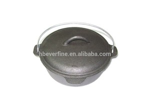 2QT holandés horno de <span class=keywords><strong>hierro</strong></span> fundido BUSHCRAFT que acampa cocinando <span class=keywords><strong>el</strong></span> pote - Product Image 1