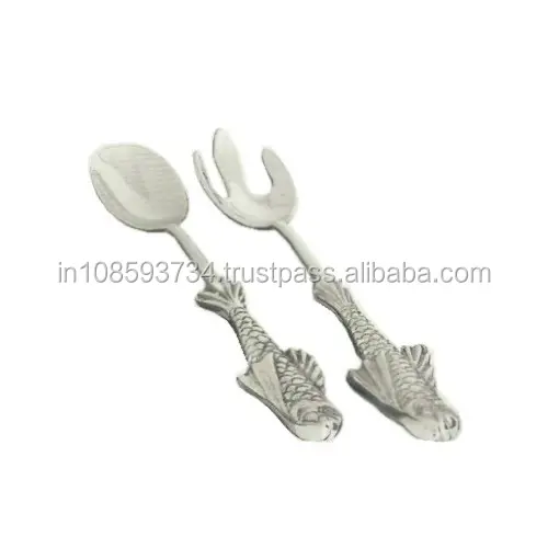 Dao Kéo Sinh Thái Tính Năng Mermaid Xử Lý Kim Loại Thép Không Gỉ Salad Server