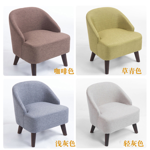 Simple Modern Single Sofa <strong>Small</strong> Tea Table Combination Mini Balcony <strong>Bedroom</strong> Cafe Fabric <strong>Small</strong> <strong>Chair</strong> - Product Image 3