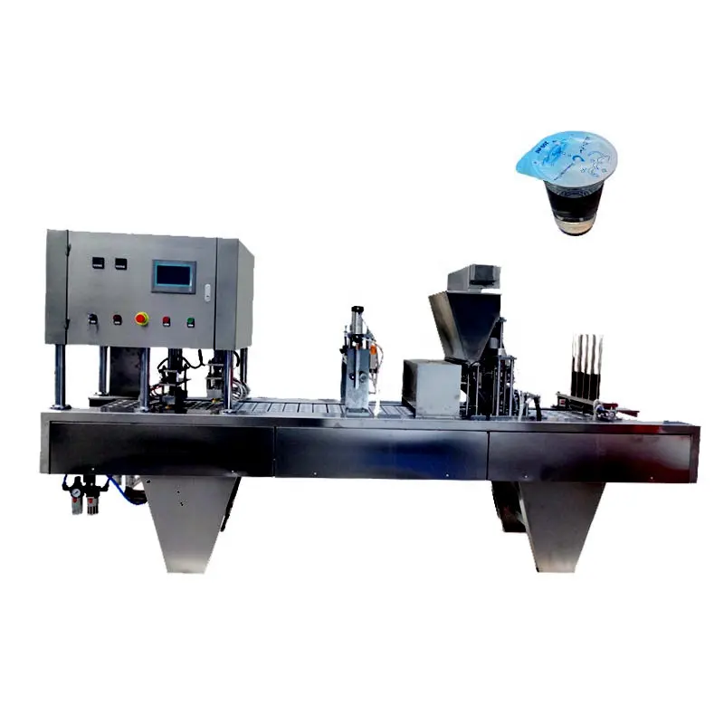 Jelly Cup Filling and Sealing Machine with High Speed