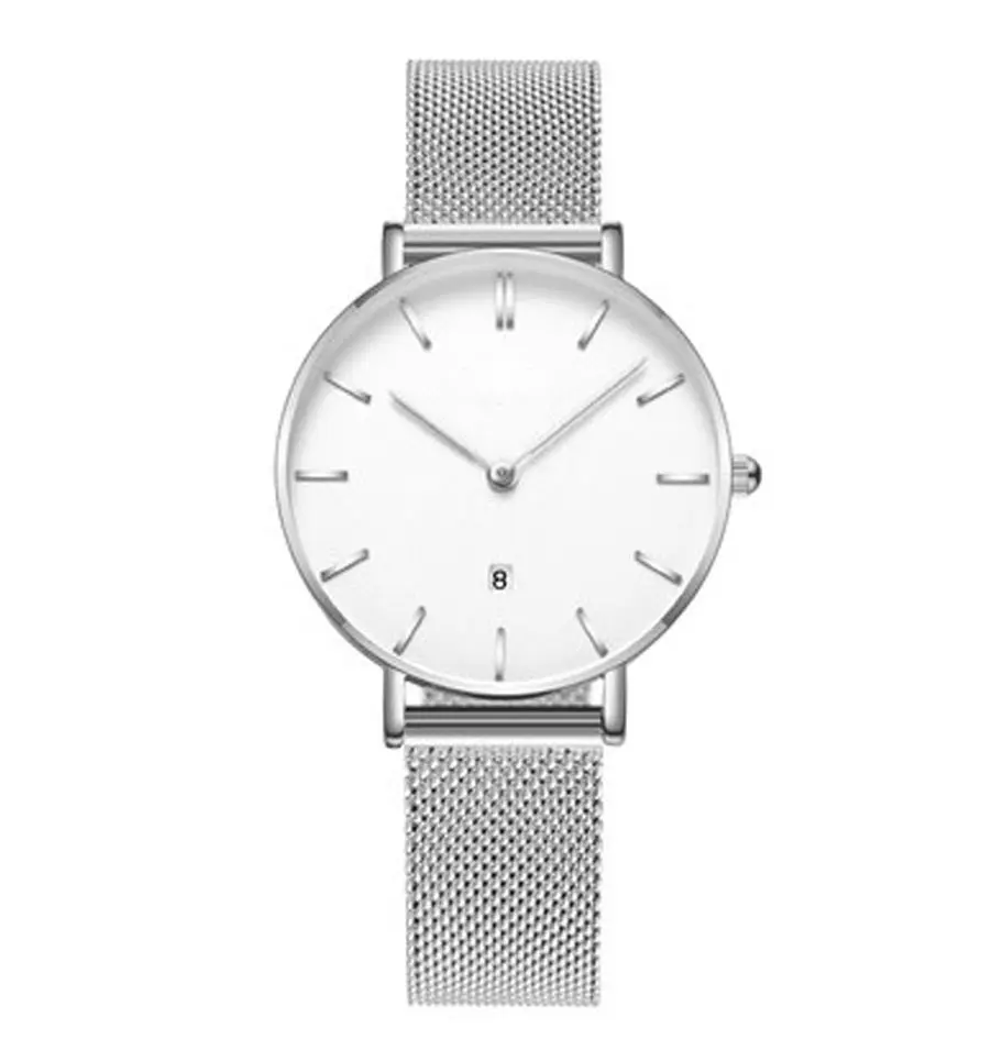 Hot Sale Top Brand Luxury Quartz Casual Watch Women Stainless Steel Mesh Strap Ultra Thin Clock Relogio Mas