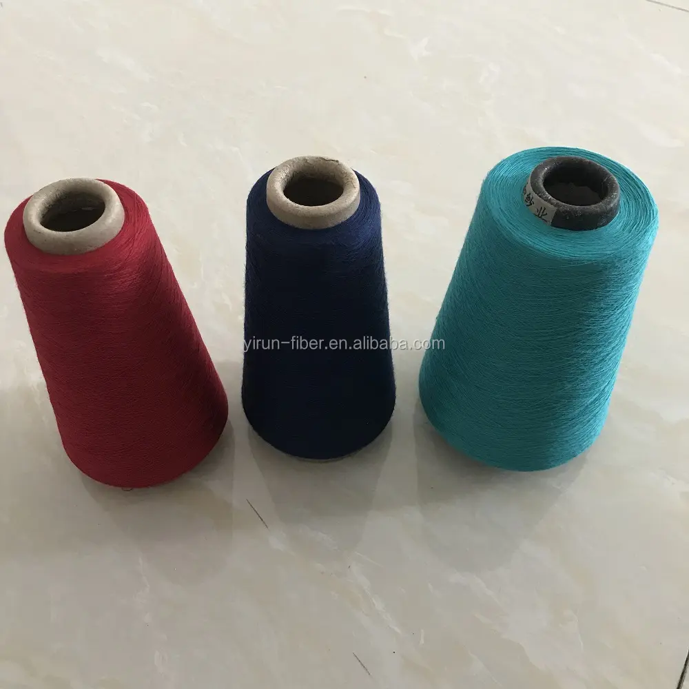 Verschillende gekleurde polyester gesponnen garen, ring gesponnen garen dope dyed30/1