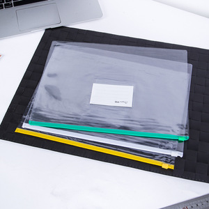 2021 Tùy Chỉnh Zip Khóa Tập Tin Túi A5 PVC Rõ Ràng Giữ Tập Tin - Product Image 5