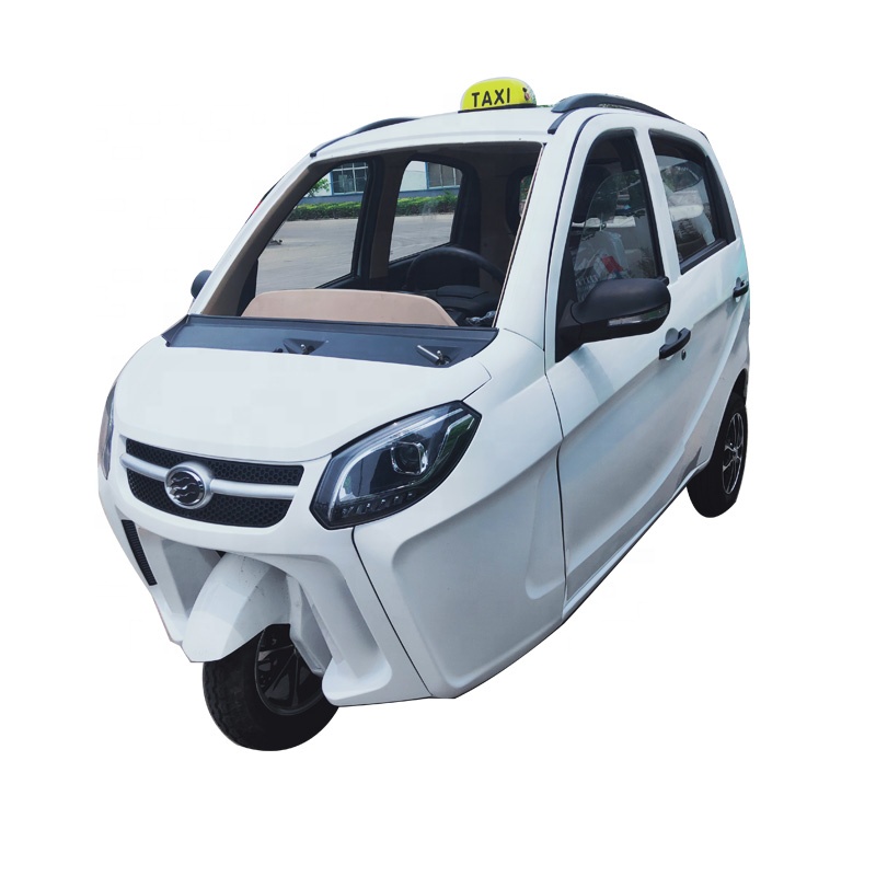 Электрический автомобиль, сертификация EEC, закрытый корпус для взрослых, 3 колеса, 4 места, Кондиционер