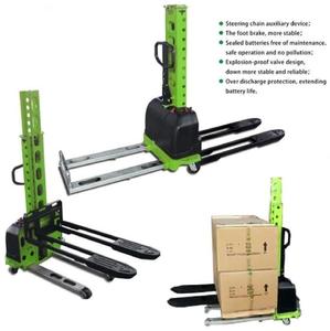 Carretilla elevadora semi eléctrica <span class=keywords><strong>de</strong></span> carga automática, 500kg, para supermercado - Product Image 3