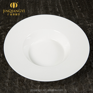 Vajilla líneas finas de sopa de cerámica plato blanco porcelana china - Product Image 1