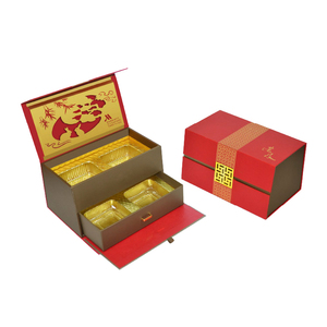 Giá rẻ các tông quà tặng bao bì bánh trung thu hộp giấy thực phẩm hình dạng hộp cứng nhắc hộp handmade Túi Bìa bù đắp YL bao bì - Product Image 4