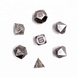 MBWS CNC Gia Công Hợp Kim Titan DND Đa Diện Trò Chơi Kim Loại Tùy Chỉnh <span class=keywords><strong>Dice</strong></span> <span class=keywords><strong>Set</strong></span> - Product Image 1