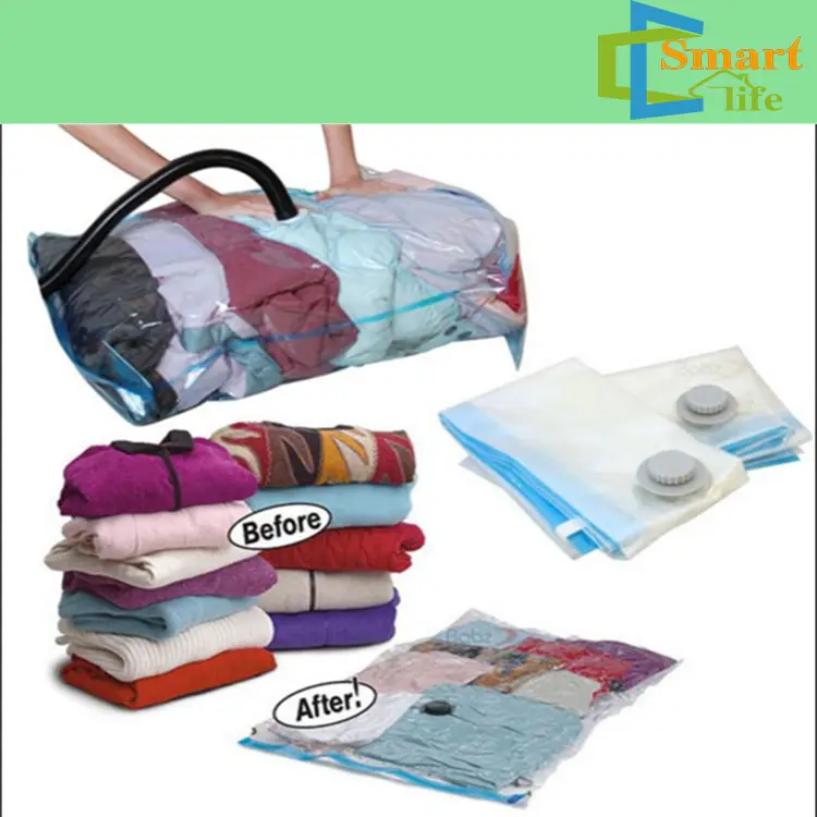 Clothes espacio de almacenamiento del sello de vacío comprimido ahorro de espacio del vacío bolsas de plástico