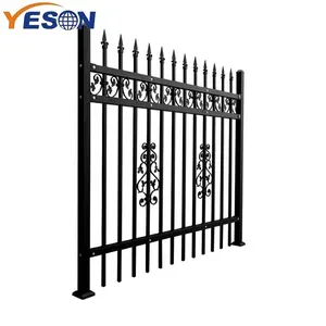 Alta calidad barato antiguo corto se valla <span class=keywords><strong>de</strong></span> <span class=keywords><strong>hierro</strong></span> forjado paneles en venta - Product Image 1