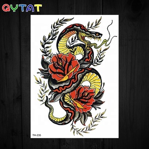 Degli Uomini freddi di Disegni Del Tatuaggio di Trasferimento Dell'acqua Temporaneo Serpente Autoadesivo Del Tatuaggio - Product Image 3