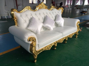 Hot Sale Cheap Wholesale Banquet Party Hotel Luxury Baroque Royal Throne Wedding Sofa - Product Image 6
