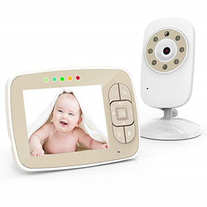 Caméra vidéo intelligente Kingfit Babyphone sans fil Vision nocturne infrarouge Détecteur de température SM35 Babyphone avec des fonctionnalités de haute technologie - Product Image 2