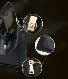 Nuova Borsa da <span class=keywords><strong>Donna</strong></span> OEM in Vera Pelle, Borsa a Tracolla in Stile Europeo - Product Image 4