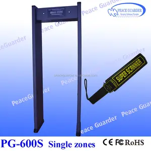 Factory Walk Through Metal Detector Door for security inspection single zone standard security gate PG-600S