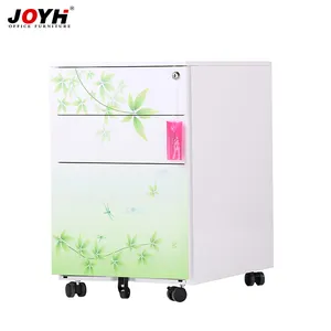 Lusterful lock green movable file cabinet