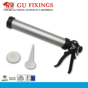 Herramienta de mano de fácil operación, barril de aluminio, pistola de calafateo de salchicha de silicona para pegamento sellador de 500ml - Product Image 2