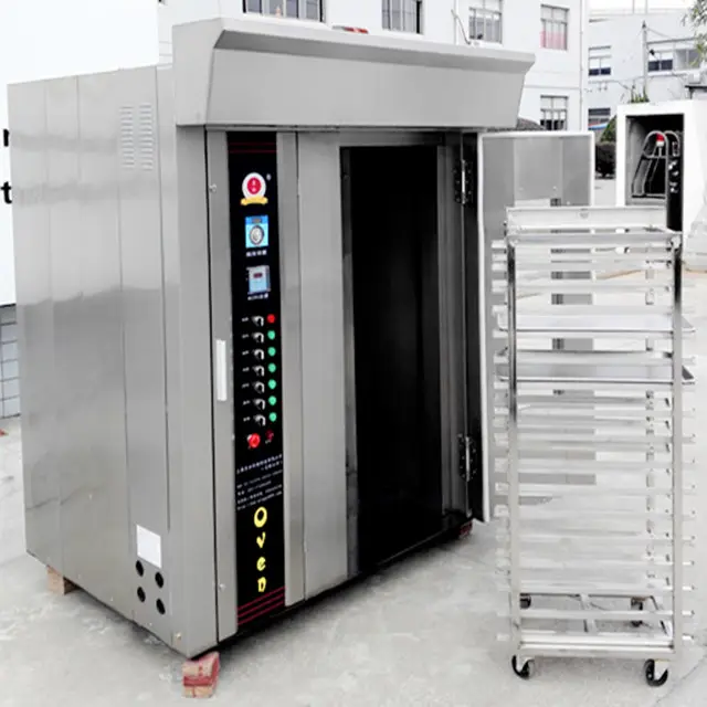 Shanghai Minggu 32 Trays Big Electric Rotary Oven/Japanese Bakery/Bread Bakery Machinery Line