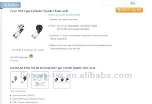 Serratura a Quarto di Giro LM-705-8B <span class=keywords><strong>per</strong></span> Sistemi di Risparmio Energetico, Attrezzature Ferroviarie ad Alta Velocità, Armadietti Elettronici <span class=keywords><strong>per</strong></span> Porte di Treni - Product Image 5