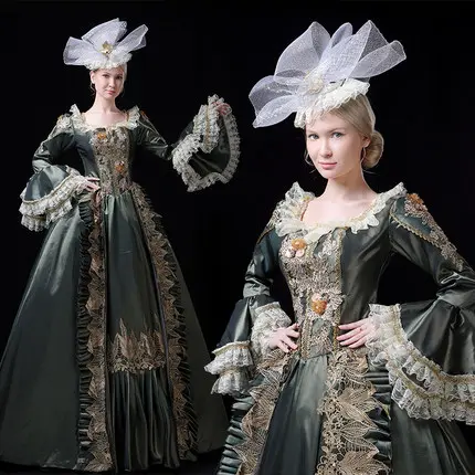 Ecoparty Vrouwen Middeleeuwse Renaissance Rococo Jurken Gothic Prinses Brokaat Baljurk Periode Gothic Jurk Kleding