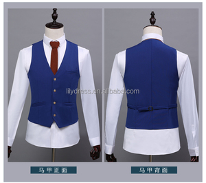 <span class=keywords><strong>Costume</strong></span> homme pour occasions formelles, coupe cintrée, marié, <span class=keywords><strong>costume</strong></span> de mariage 3 pièces (veste + pantalon + <span class=keywords><strong>gilet</strong></span>), <span class=keywords><strong>bleu</strong></span> Royal, NA37 - Product Image 6