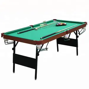 Snooker Tafel 4Ft, 5Ft, 6Ft opvouwbare benen MDF Materiaal Biljart Pooltafel