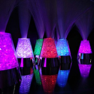 REMOTE 3XAAAバッテリ駆動13インチLED Fiber Optic Glacier LiteとColor-Changing Crystalベース - Product Image 2