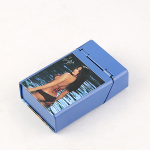 Customized logo rectangle packaging case metal tin cigarette boxes