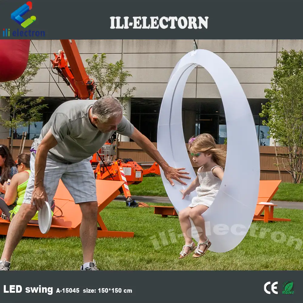 Farbwechsel Kunststoff LED Garten Schaukel im Freien
