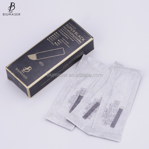 <span class=keywords><strong>Agujas</strong></span> de <span class=keywords><strong>Microblading</strong></span> Biomaser Super Black Desechables <span class=keywords><strong>Nano</strong></span> 0.18mm 14U 18U para Maquillaje Semipermanente - Product Image 2